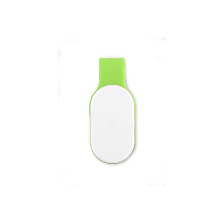 Lanternă LED cu un magnet CLIPSY verde deschis