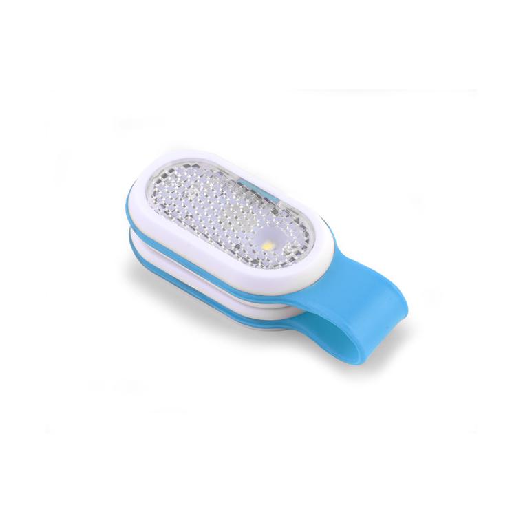 Lanternă LED cu un magnet CLIPSY albastru deschis