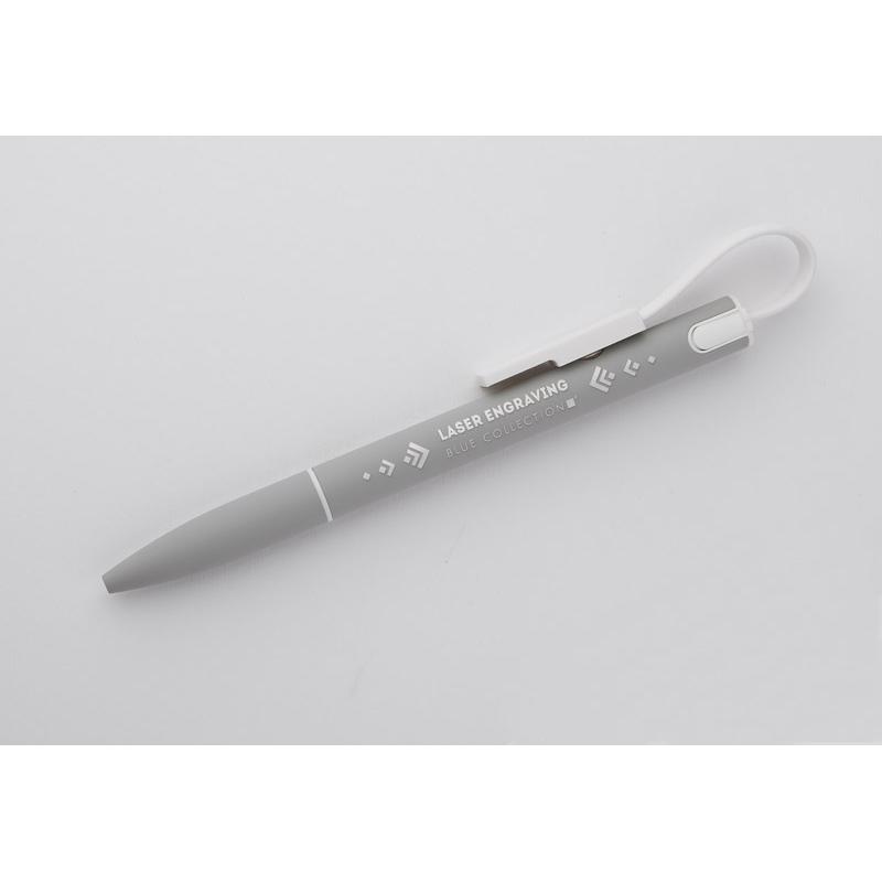 Pix cu bilă și cablu USB CHARGE gri