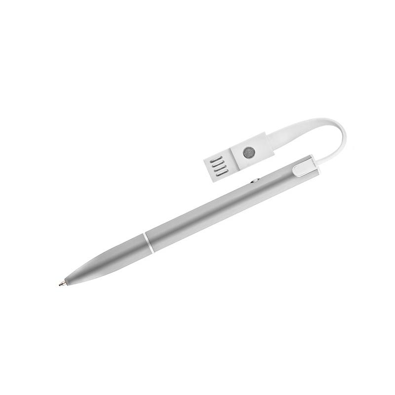 Pix cu bilă și cablu USB CHARGE gri