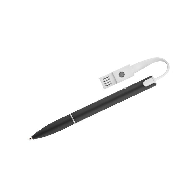 Pix cu bilă și cablu USB CHARGE negru