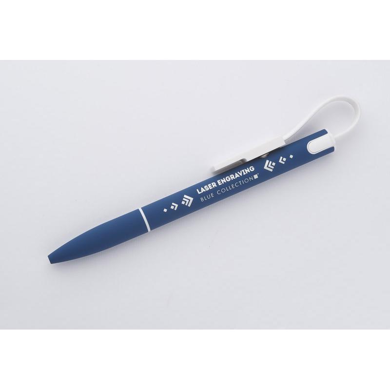 Pix cu bilă și cablu USB CHARGE albastru