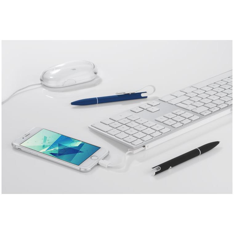 Pix cu bilă și cablu USB CHARGE albastru