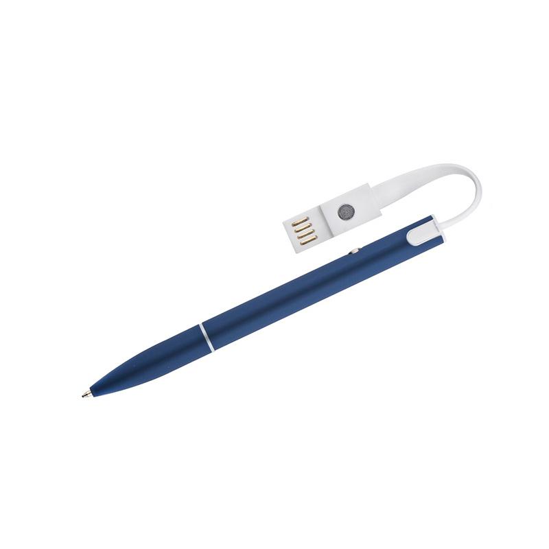 Pix cu bilă și cablu USB CHARGE albastru