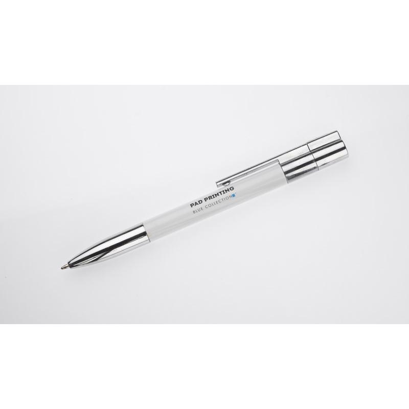 Pix cu bilă cu stick USB 16 GB BRAINY alb