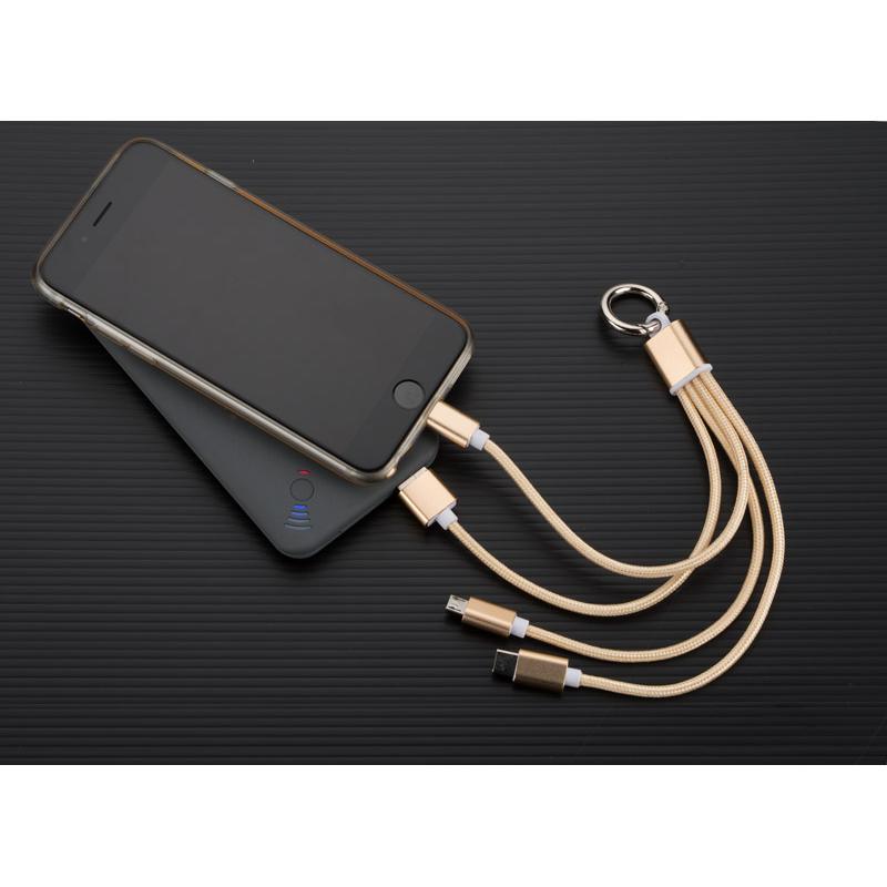 3 în 1 cablu USB TAUS auriu