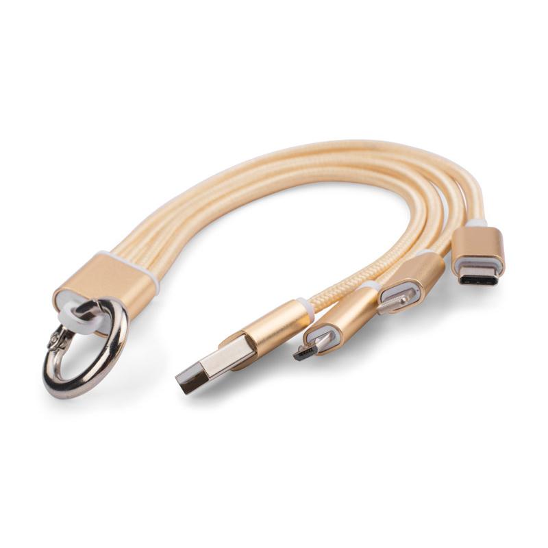 3 în 1 cablu USB TAUS auriu