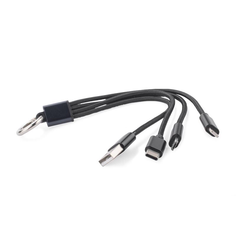 3 în 1 cablu USB TAUS negru