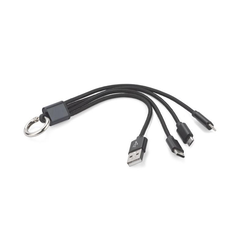 3 în 1 cablu USB TAUS negru