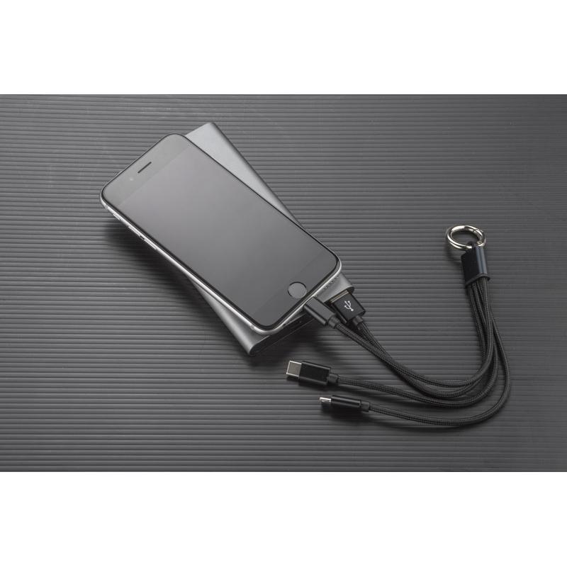 3 în 1 cablu USB TAUS negru