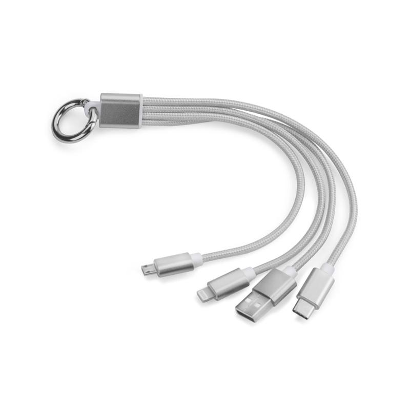 3 în 1 cablu USB TAUS argintiu