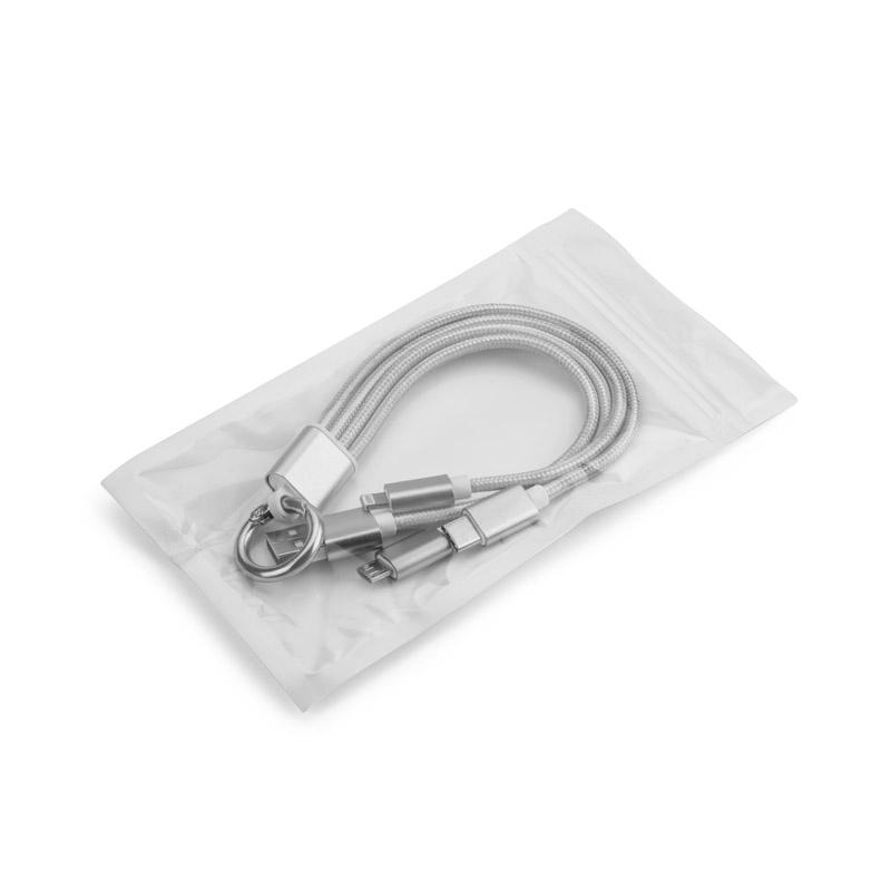 3 în 1 cablu USB TAUS argintiu