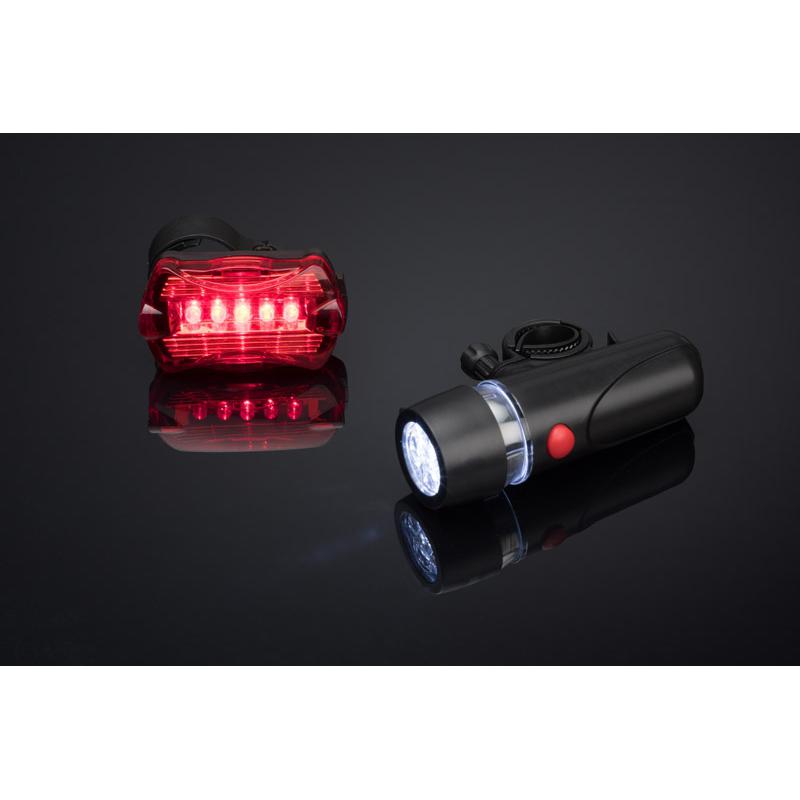 Set de lumini pentru biciclete AZER negru