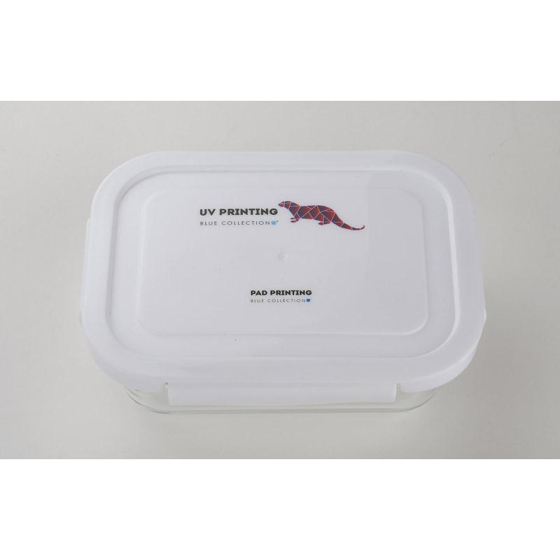 Caserolă de sticlă pentru alimente LASO 500 ml alb