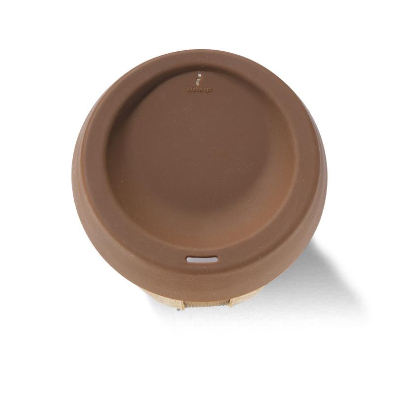 Cană din sticlă SKLO 380 ml maro