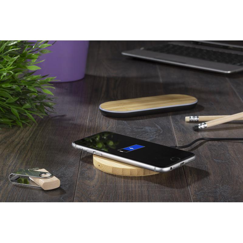 Încărcător wireless KYOTO maro