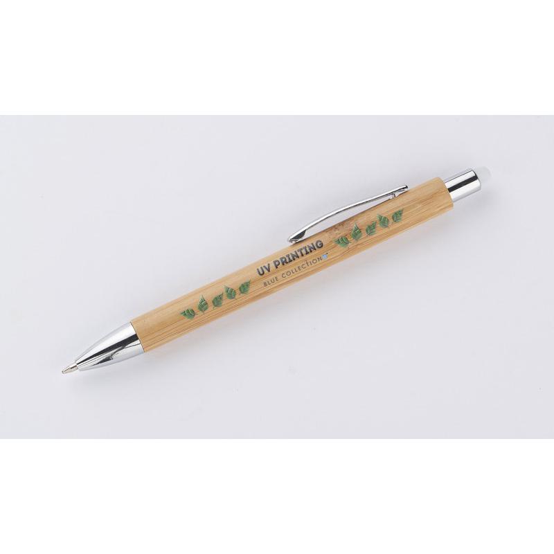 Pix cu touch din bambus TUSO alb