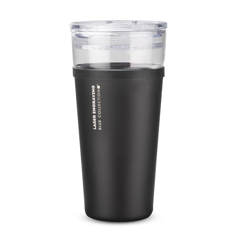 Cană din sticlă GLATT 428 ml negru