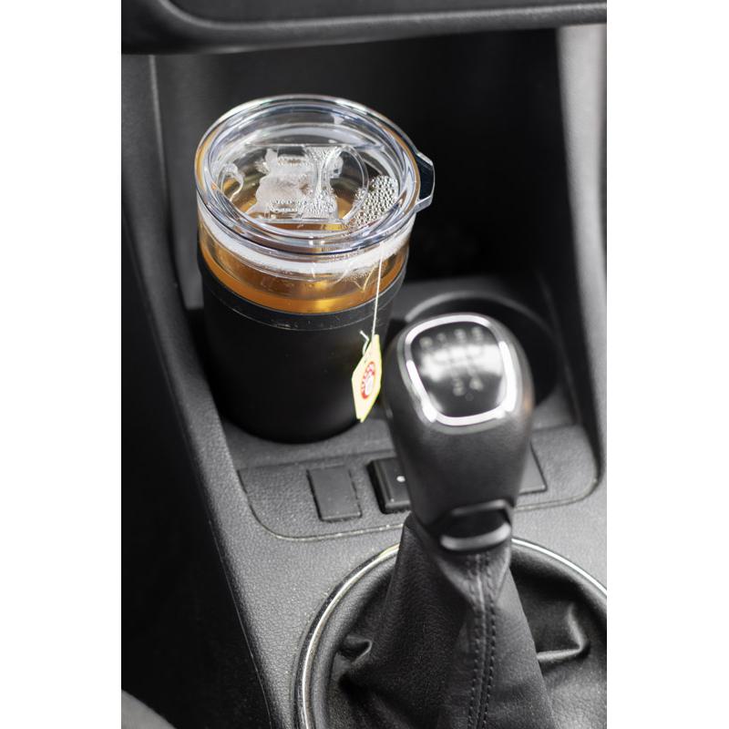 Cană din sticlă GLATT 428 ml negru