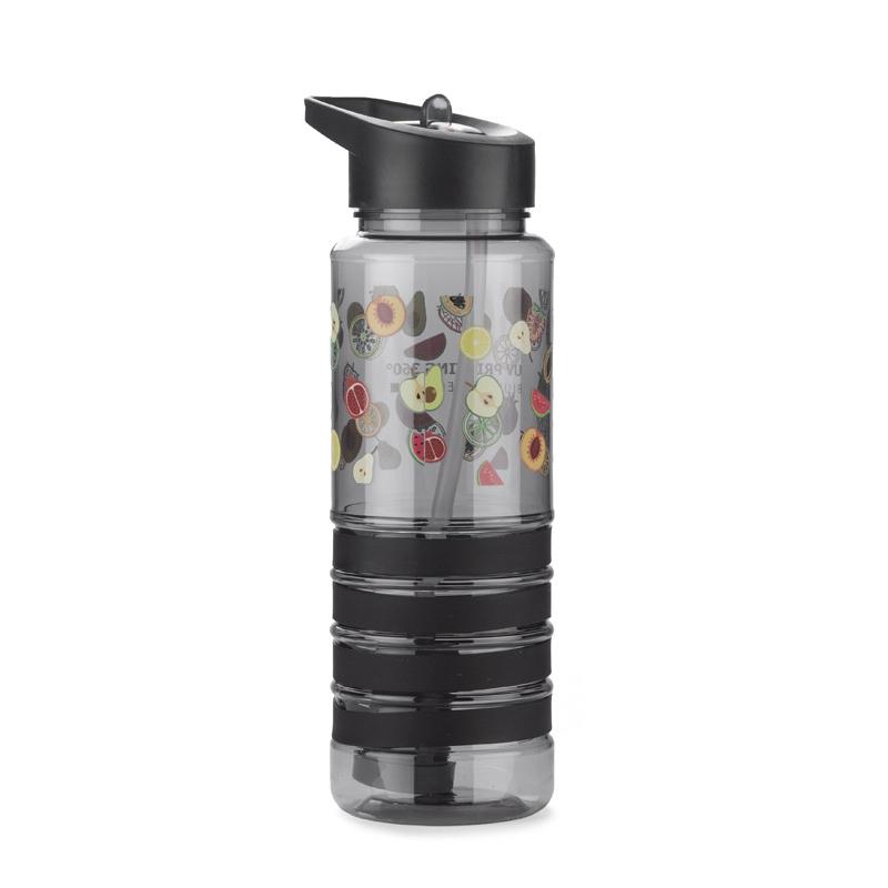 Sticlă sport cu filtru de carbon KIVI 700 ml Negru