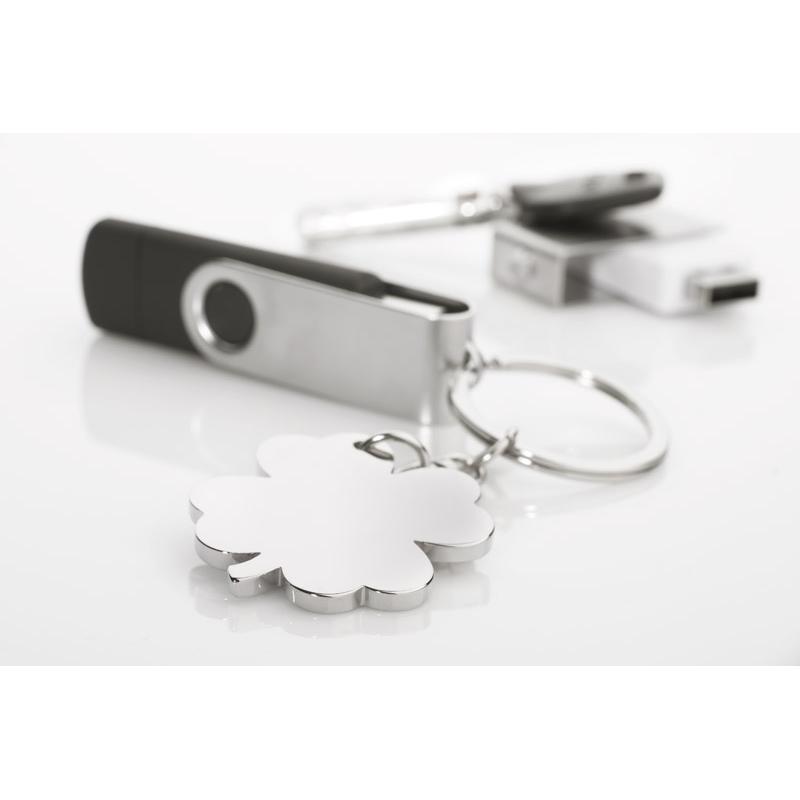 Breloc LUCK argintiu