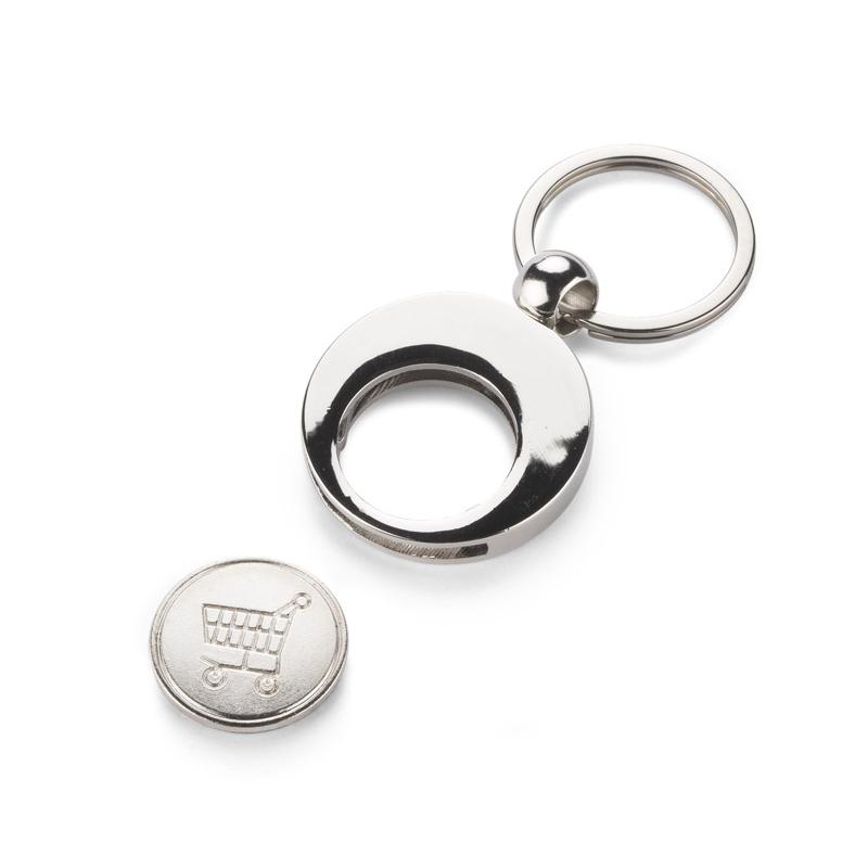 Breloc 2 în 1 SHOPER argintiu