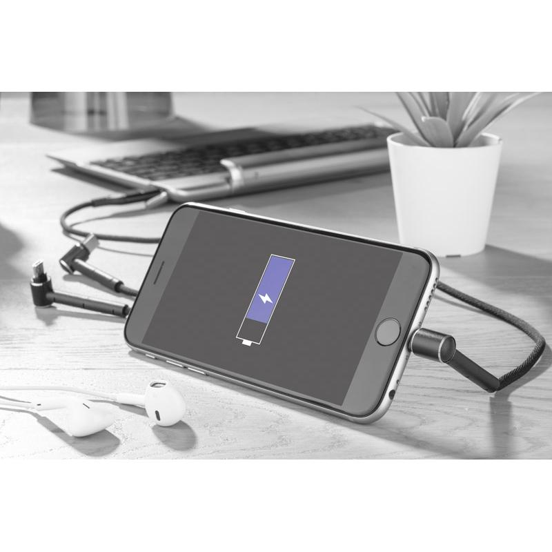 6 în 1 cablu USB RICO Negru