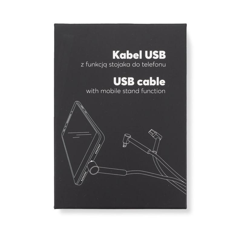 6 în 1 cablu USB RICO Negru