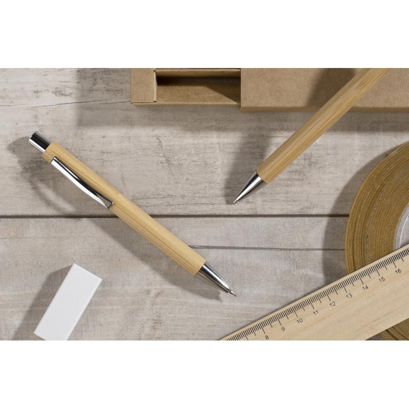 Set de scris MAMBOO maro