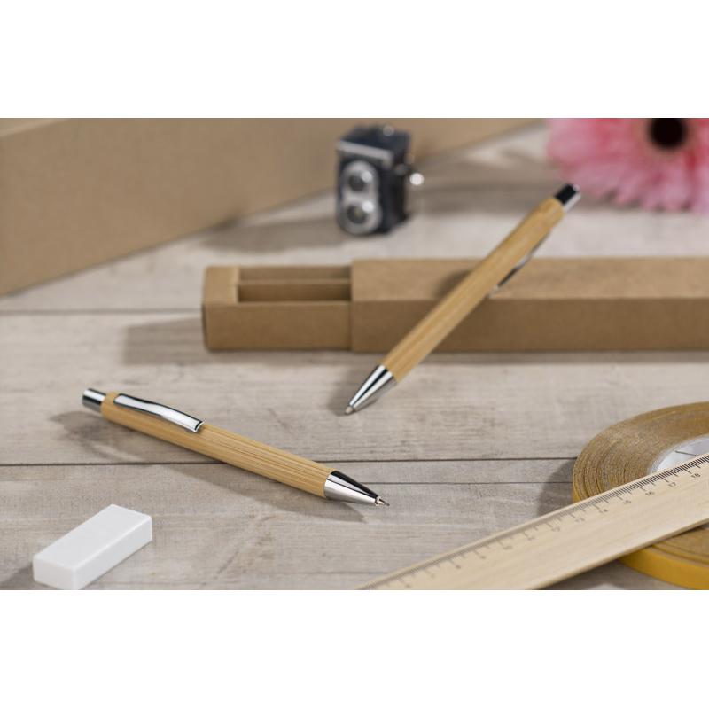 Set de scris MAMBOO maro