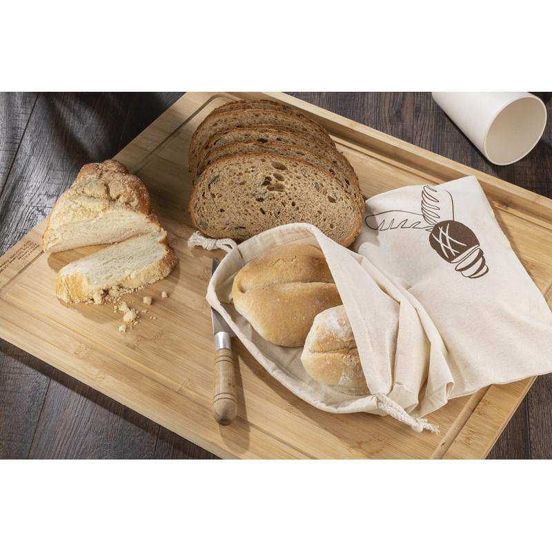 Sacoșă de bumbac pentru pâine JUL bej
