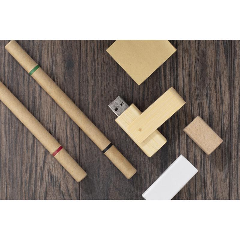 Stick USB Bamboo TWISTER 16 GB maro