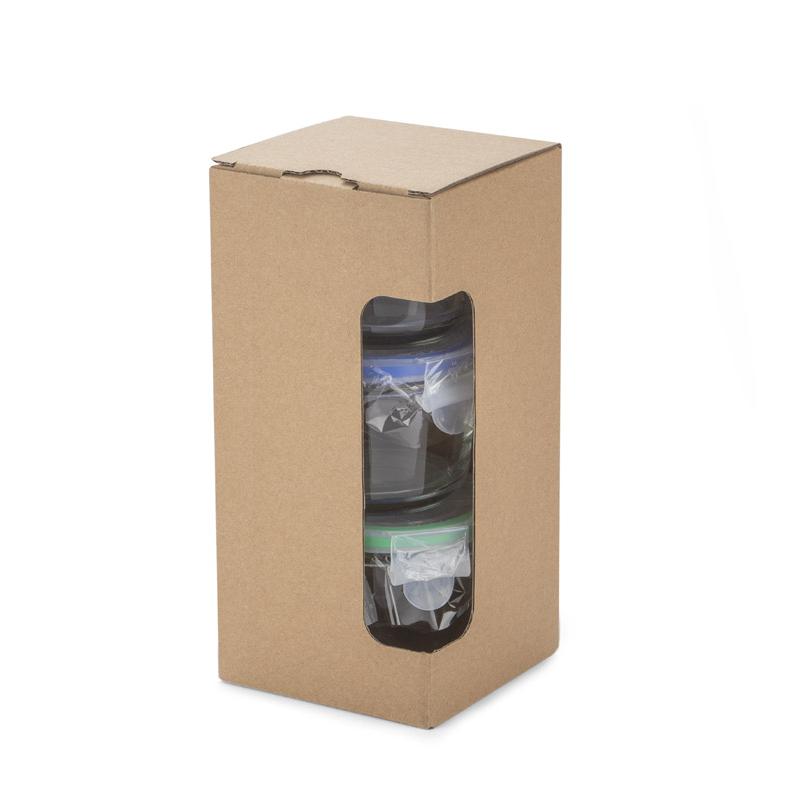 Set borcane de sticlă PESTO 3 x 120 ml transparent