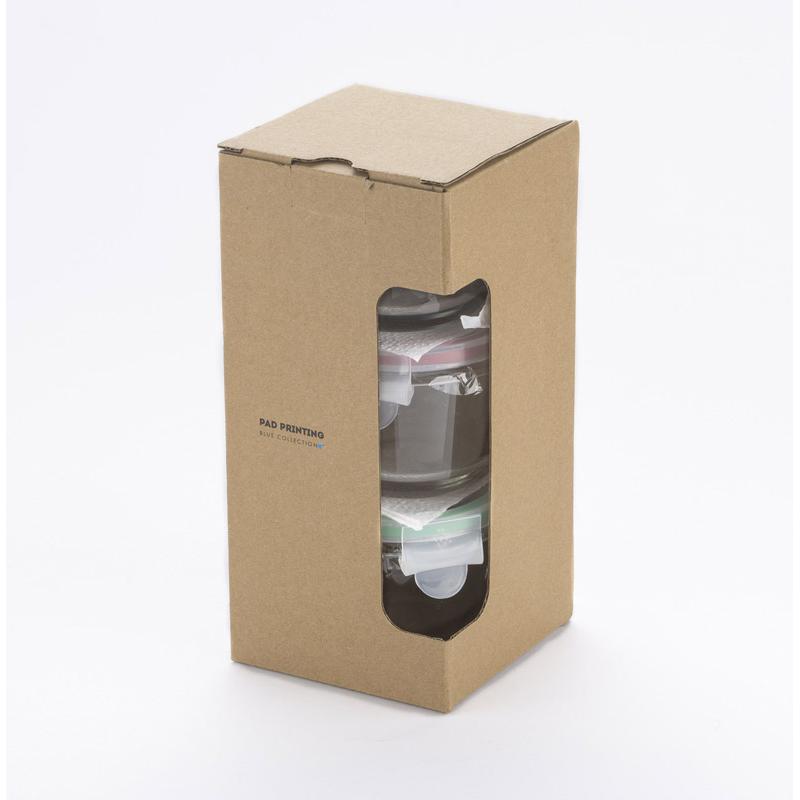 Set borcane de sticlă PESTO 3 x 120 ml transparent