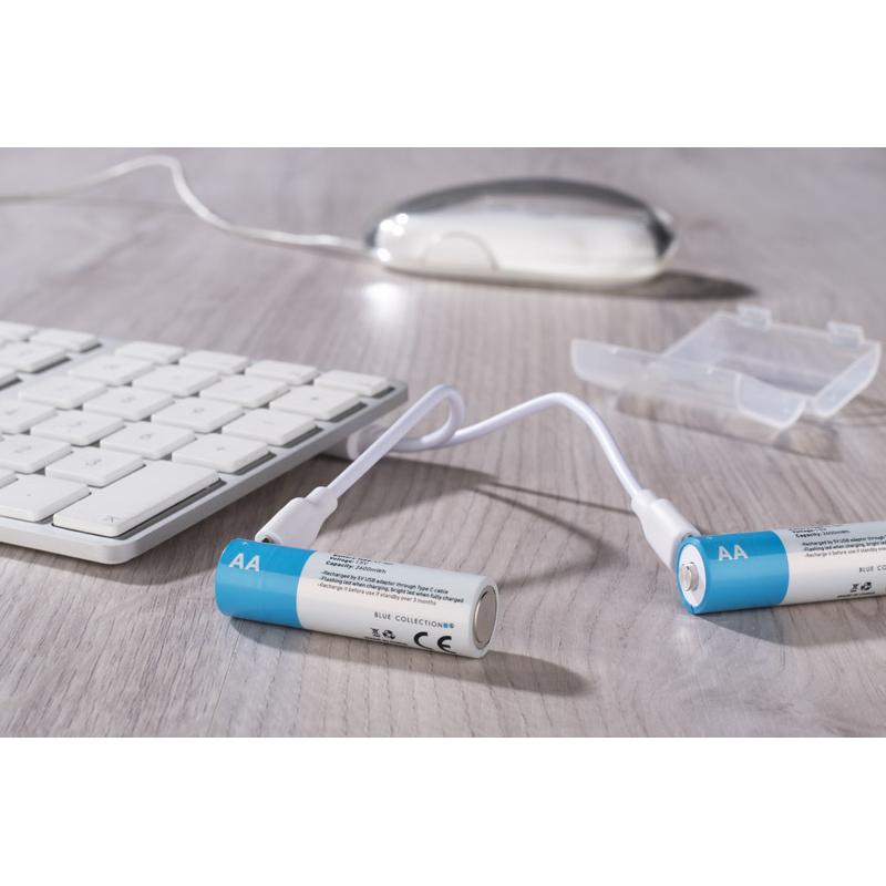 Baterii AA reîncărcabile 1600 mAh transparent