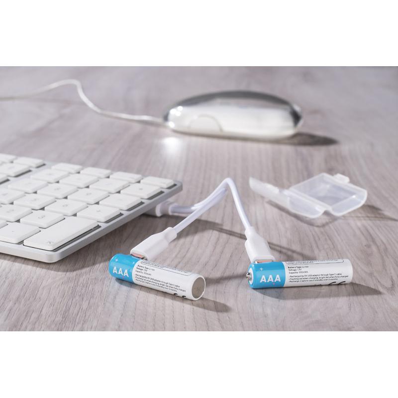 Baterii reîncărcabile AAA 450 mAh transparent