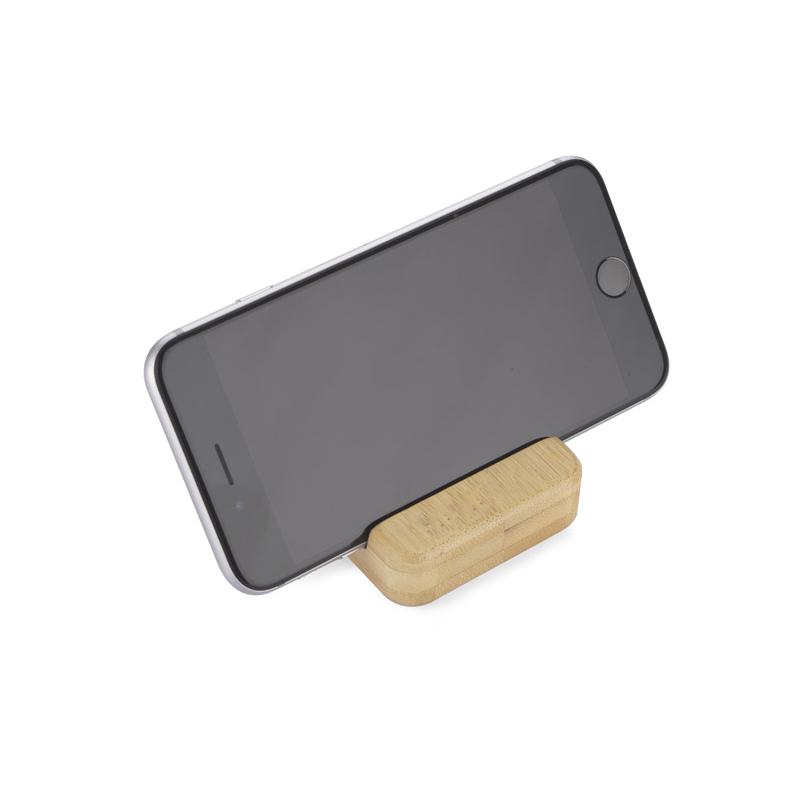 Suport pentru telefon din bambus TILE bej