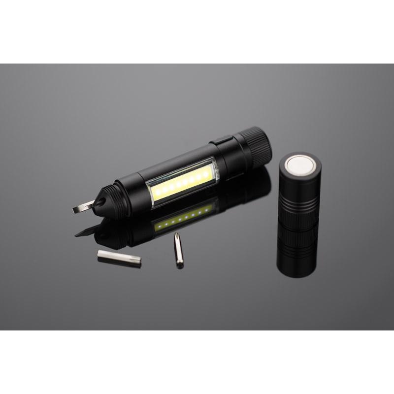 Lanternă COB MAESTRO negru