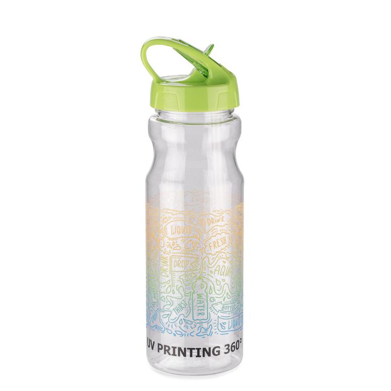 Sticlă de apă cu pai TRANCE 700 ml Verde deschis