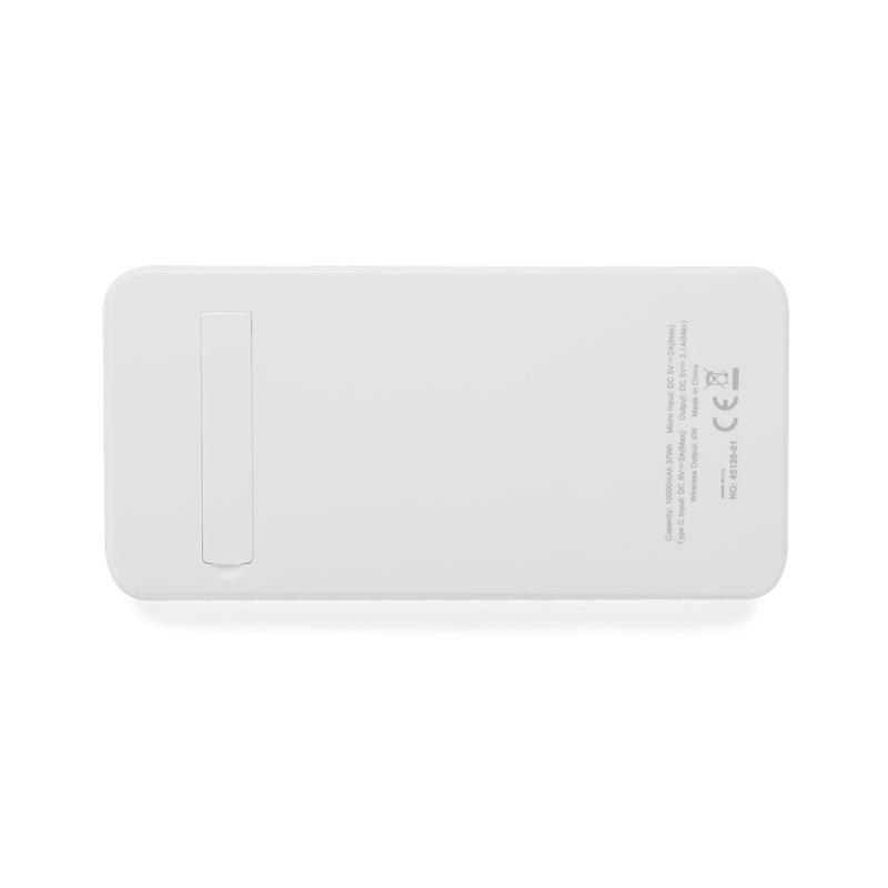 Baterie externă STAND 10 000 mAh alb