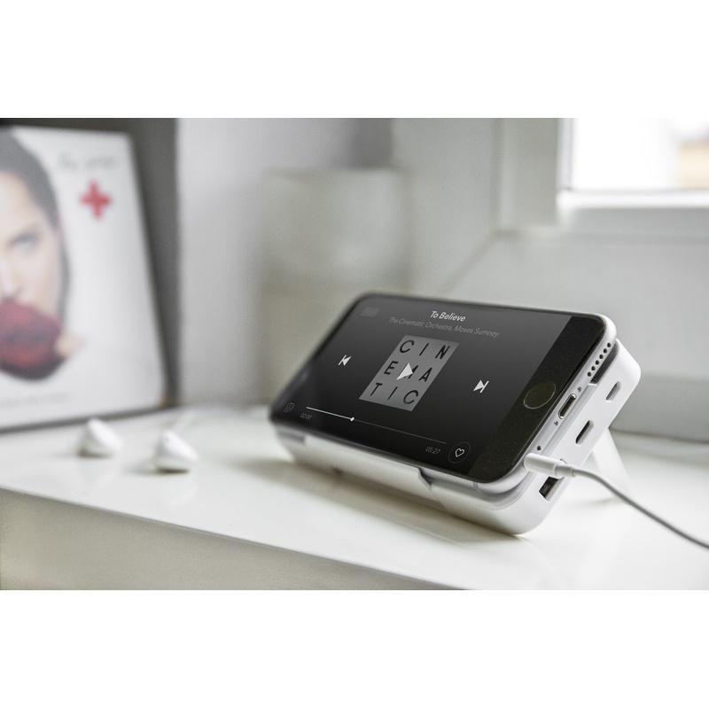 Baterie externă STAND 10 000 mAh alb