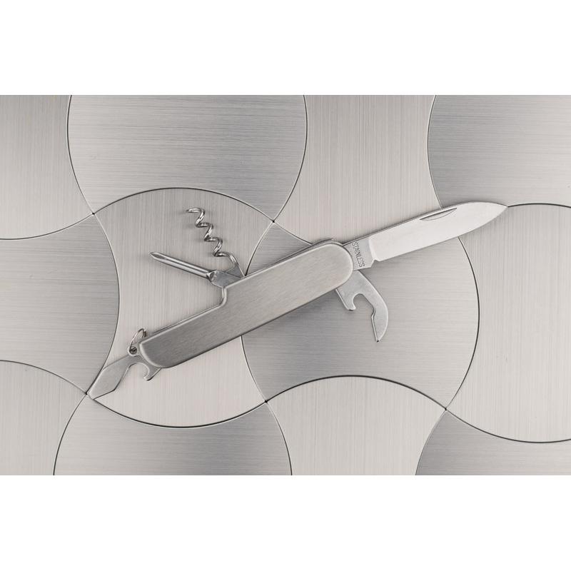 Cuțit de buzunar CINCO argintiu