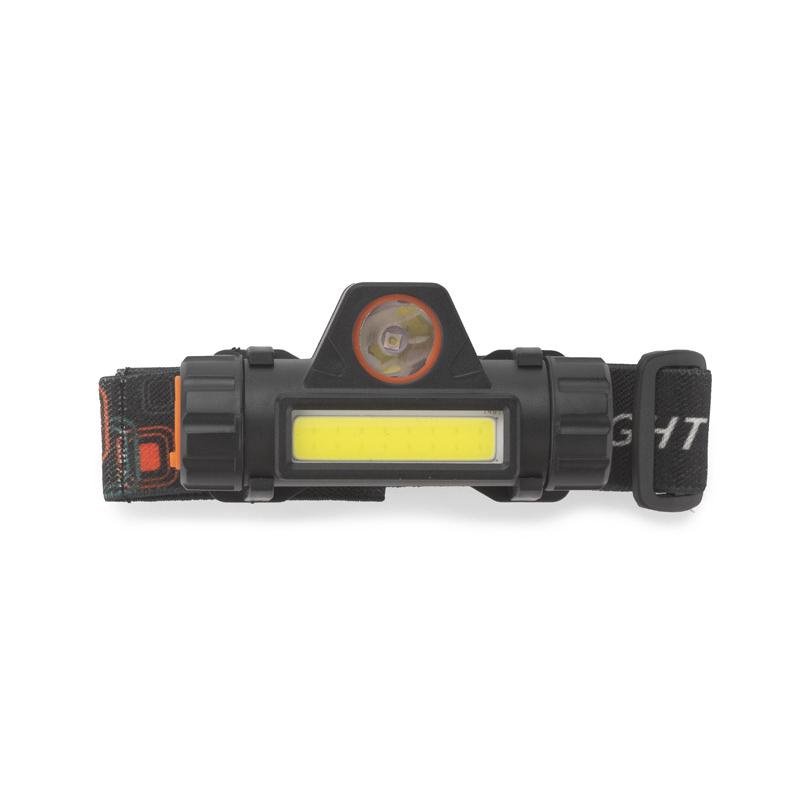 Lanternă frontală COB FRENTE Negru