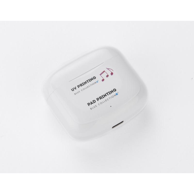 Căști wireless NIDIO Alb