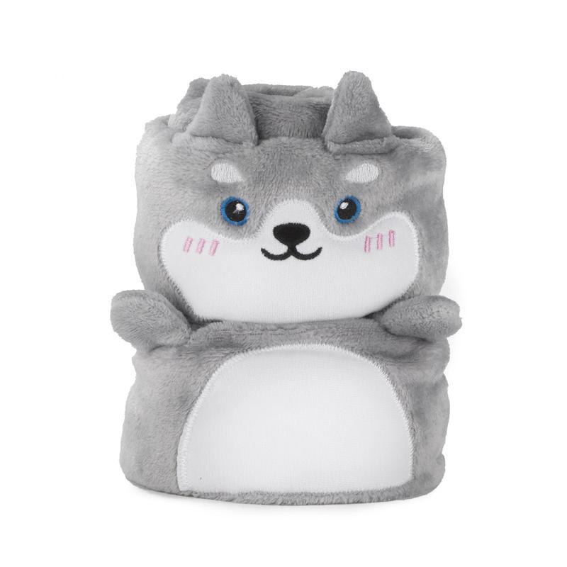 Pătură din fleece WOOLY gri