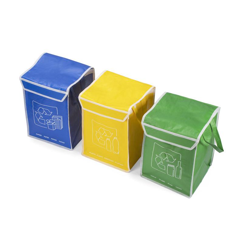 Sacoșe pentru reciclare multicolor