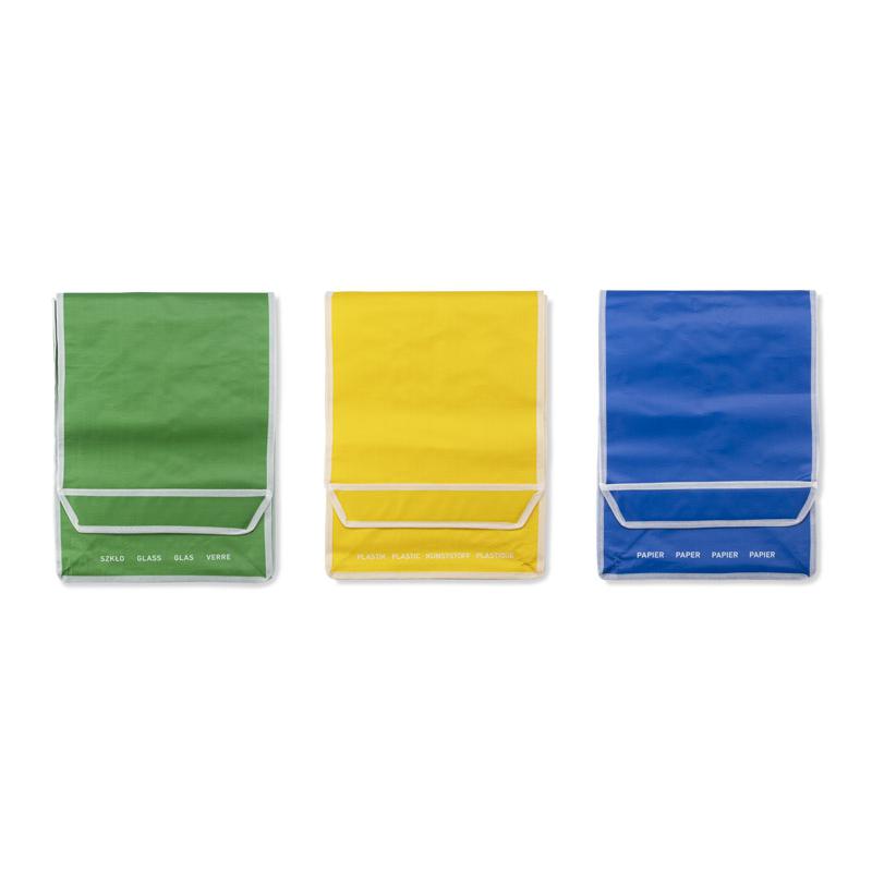 Sacoșe pentru reciclare multicolor