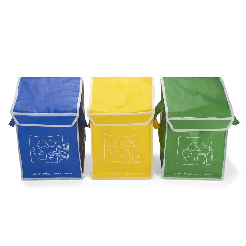 Sacoșe pentru reciclare multicolor