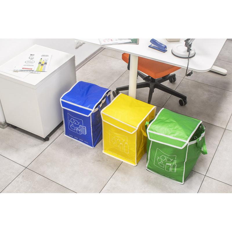 Sacoșe pentru reciclare multicolor