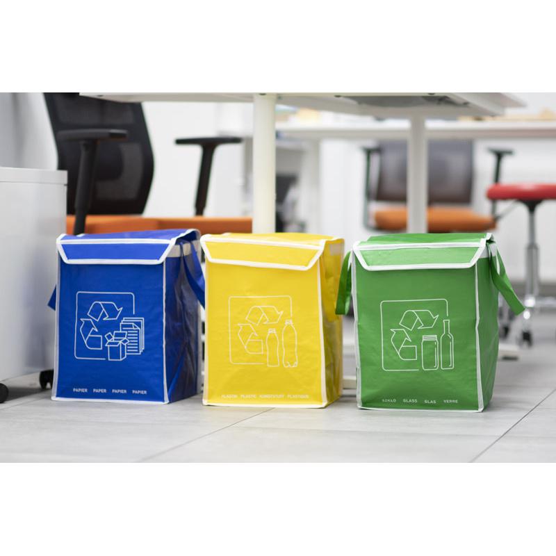 Sacoșe pentru reciclare multicolor